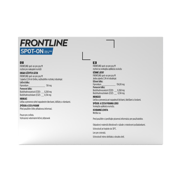 Frontline Spot-on back